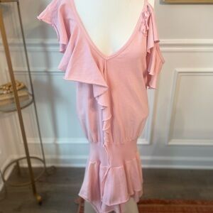 Pink Fornarina Asymmetrical Dress